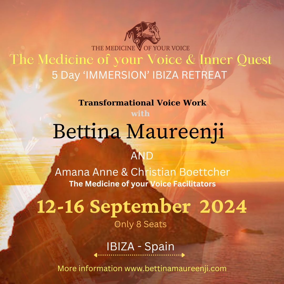 5 Day Ibiza Retreat – The Medicine of your Voice & Inner Quest Retreat | 12 – 16 September 2024, Can Rafael Healing Center, Ibiza, Spain